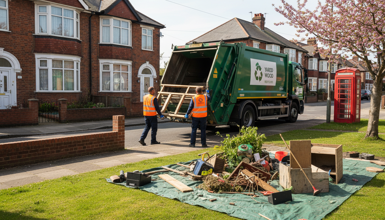 Professional Shed Clearance team in Yardley Wood loading waste into van