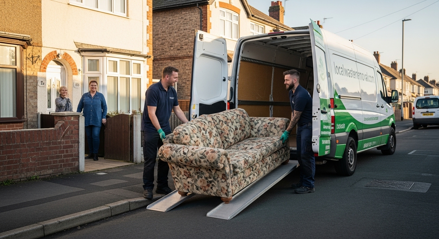 Professional Sofa Removal team in Acocks Green loading waste into van
