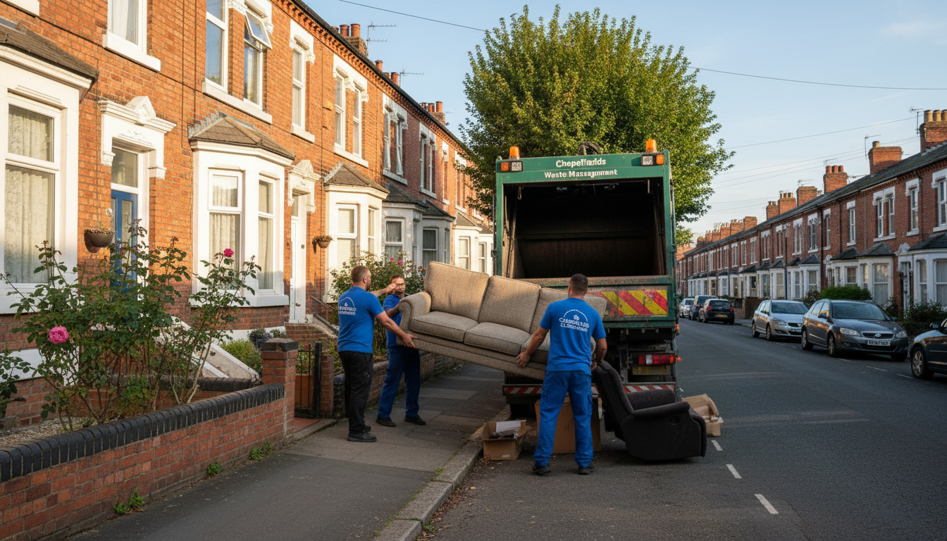 Professional Sofa Removal team in Chapelfields loading waste into van