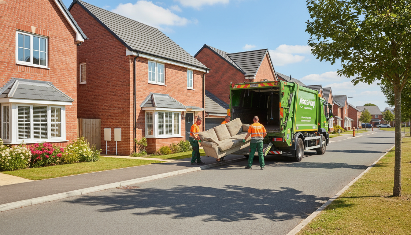 Professional Sofa Removal team in Dickens Heath loading waste into van