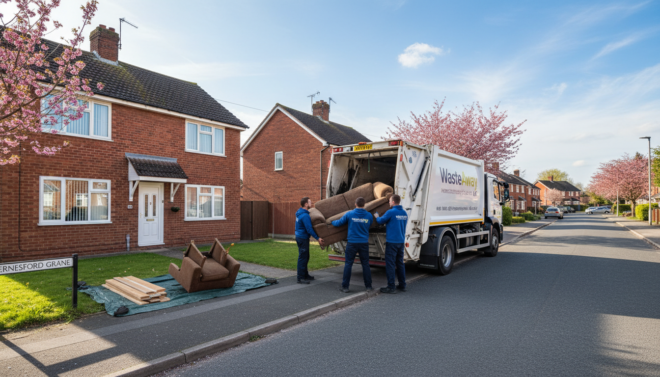 Professional Sofa Removal team in Ernesford Grange loading waste into van