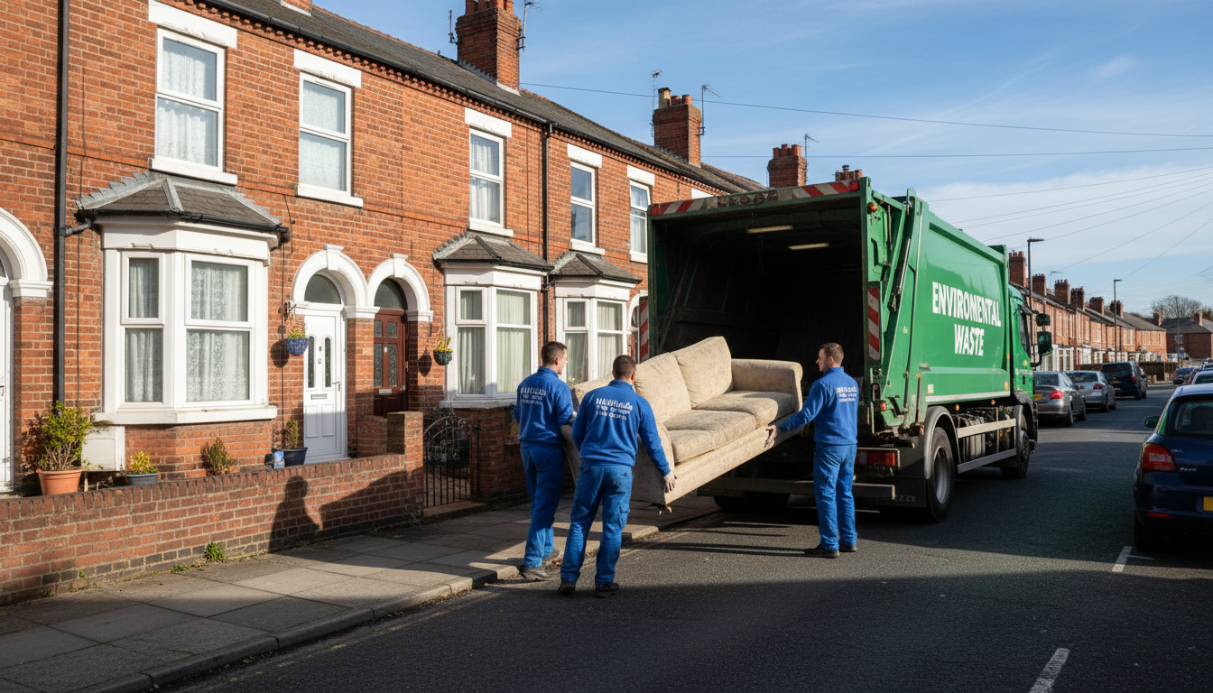 Professional Sofa Removal team in Hillfields loading waste into van