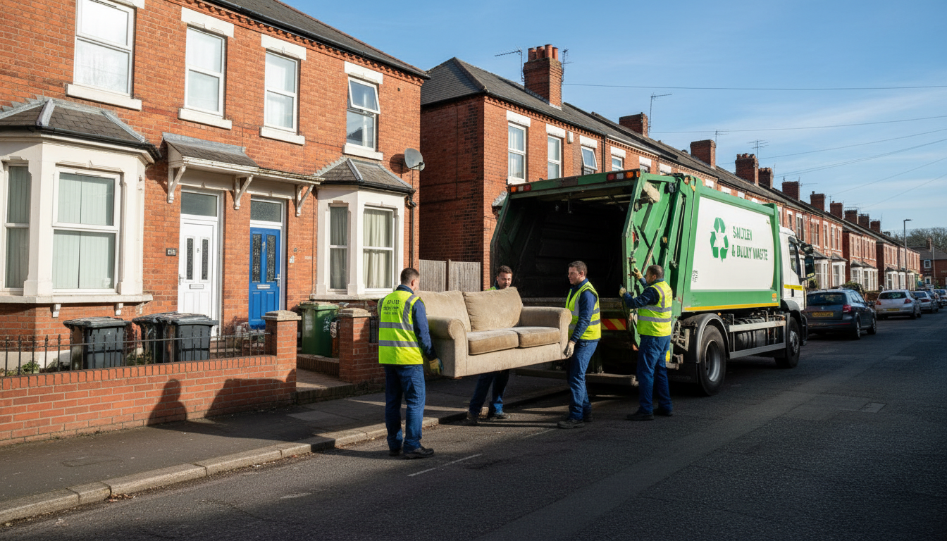 Professional Sofa Removal team in Saltley loading waste into van