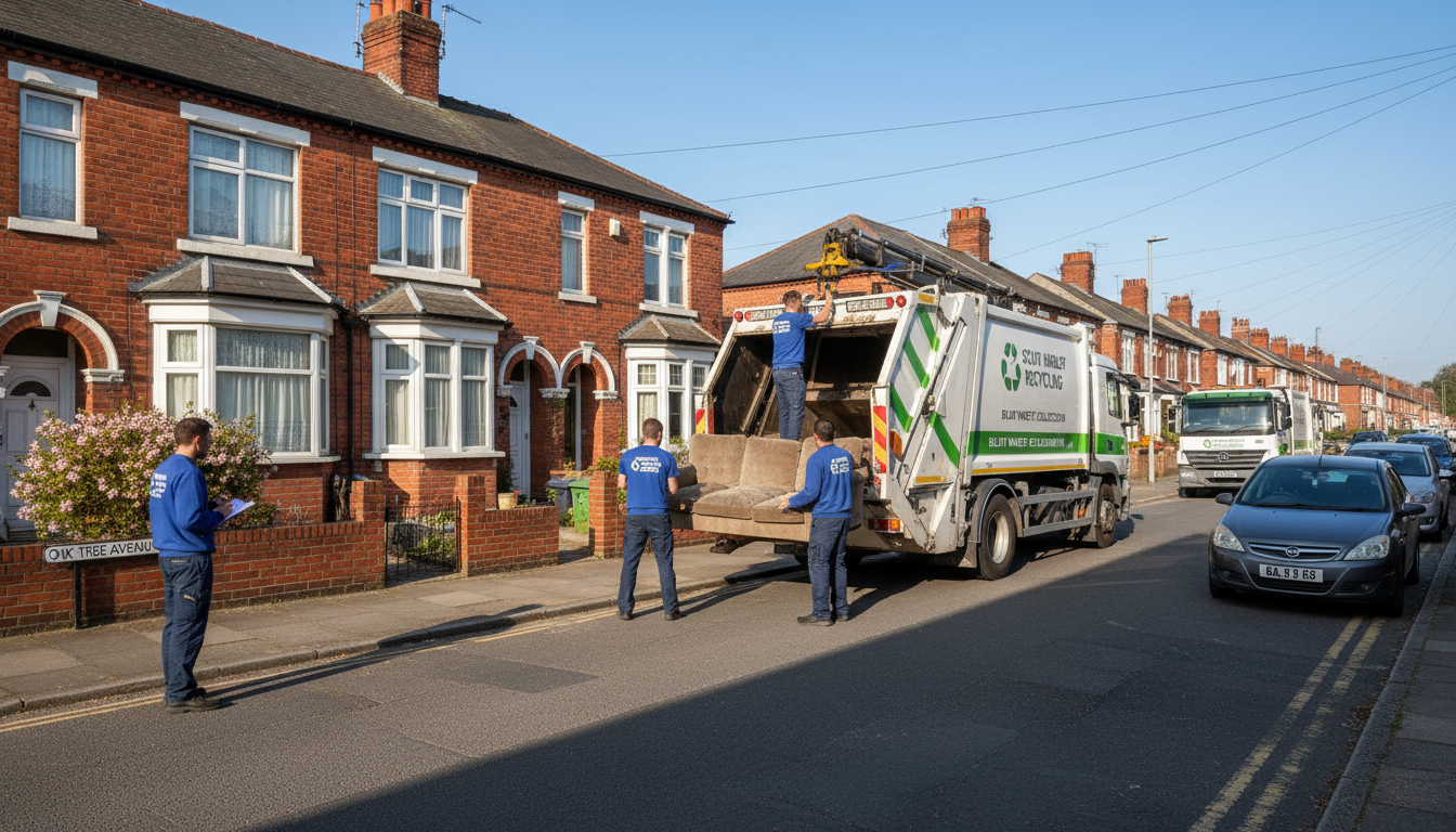 Professional Sofa Removal team in South Yardley loading waste into van