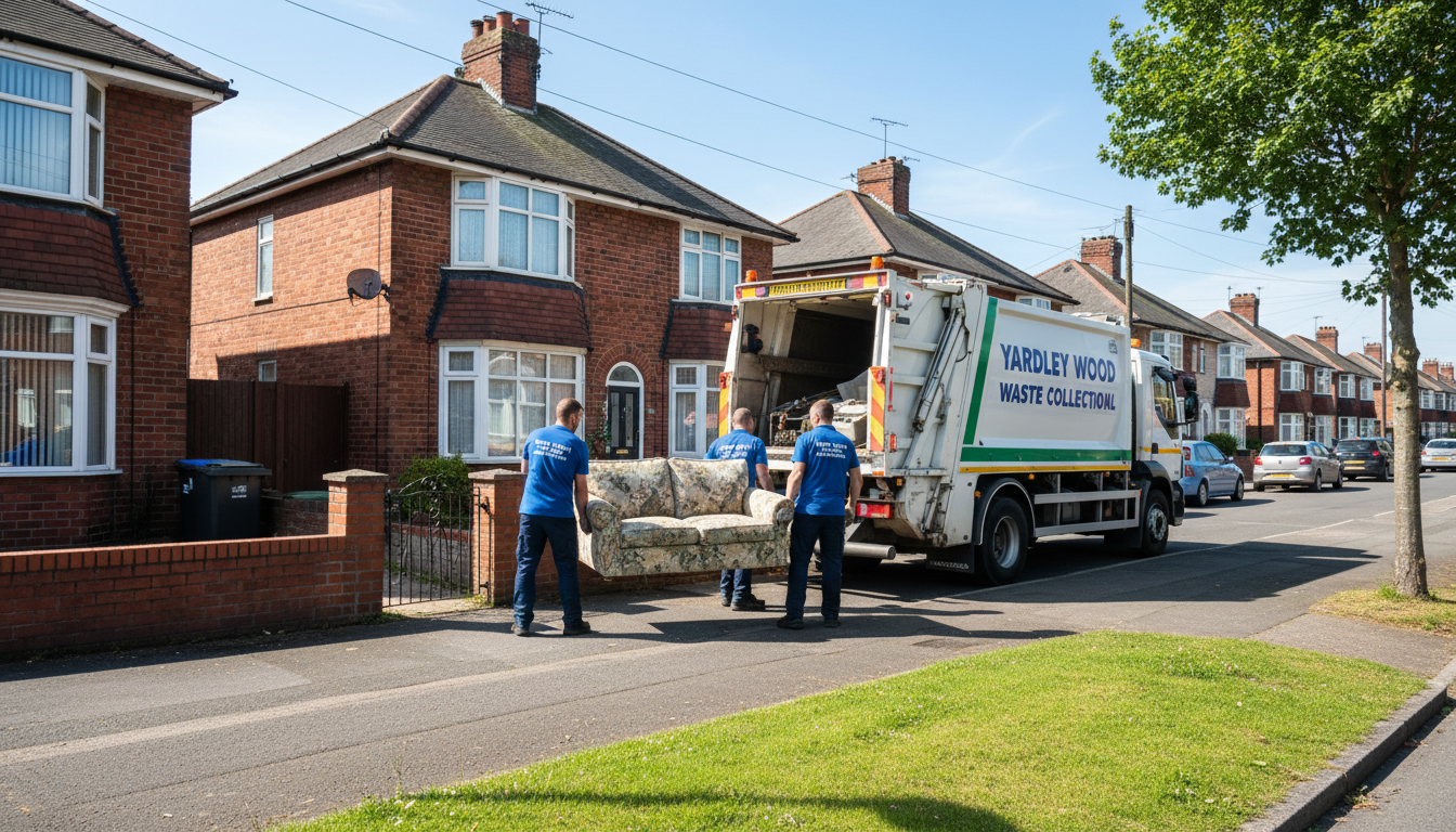 Professional Sofa Removal team in Yardley Wood loading waste into van