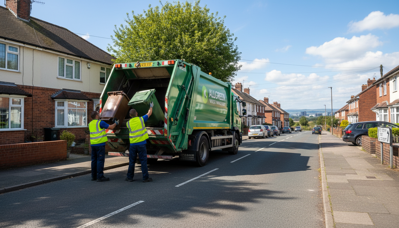 Professional Waste Removal team in Allesley loading waste into van
