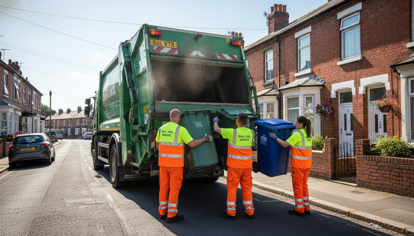 Professional Waste Removal team in Ball Hill loading waste into van