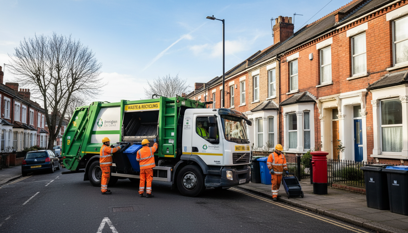 Professional Waste Removal team in Birmingham loading waste into van