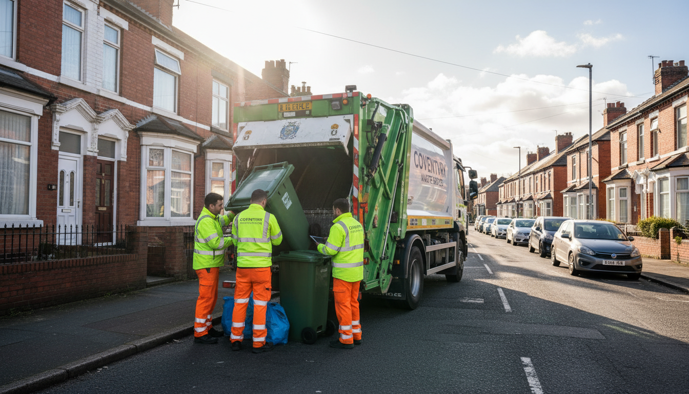 Professional Waste Removal team in Coventry loading waste into van