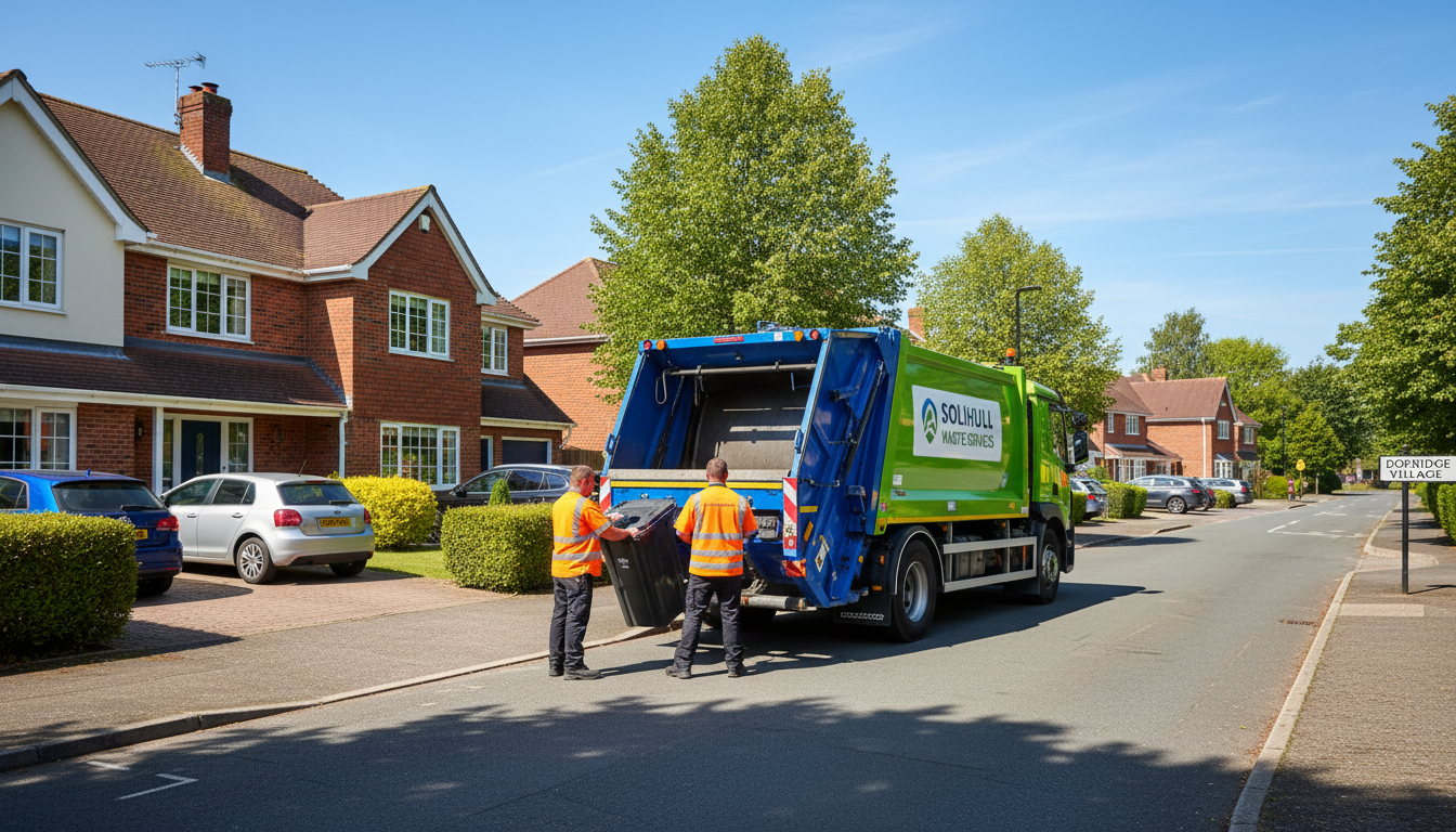 Professional Waste Removal team in Dorridge loading waste into van