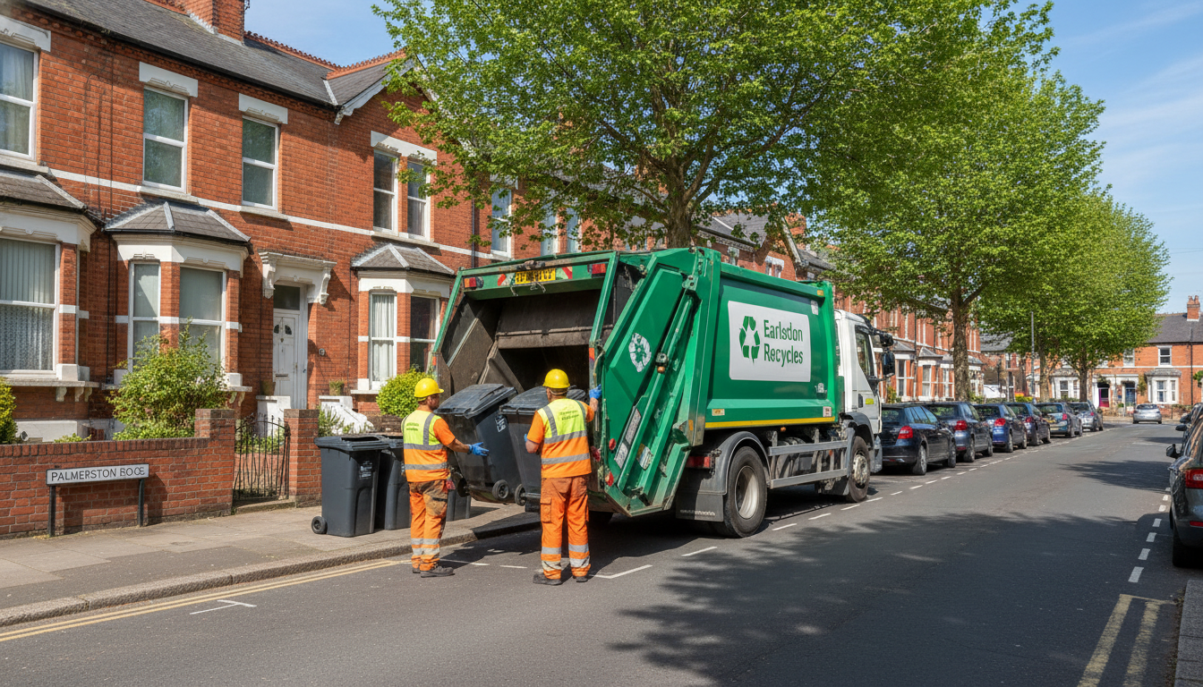 Professional Waste Removal team in Earlsdon loading waste into van