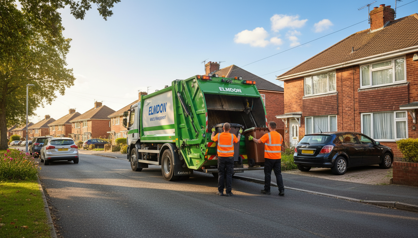 Professional Waste Removal team in Elmdon loading waste into van