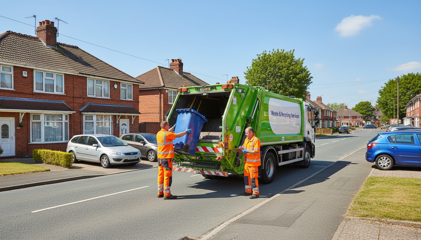 Professional Waste Removal team in Fordbridge loading waste into van