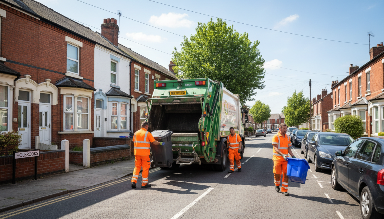 Professional Waste Removal team in Holbrooks loading waste into van