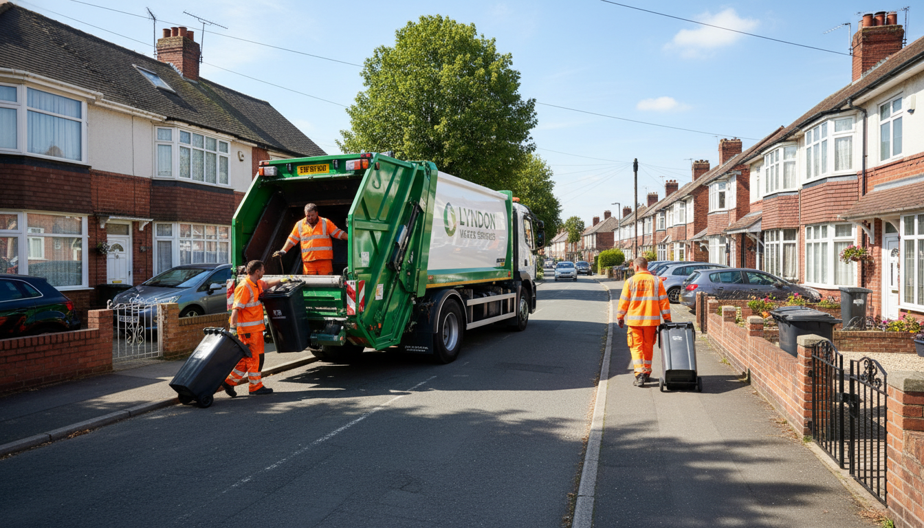 Professional Waste Removal team in Lyndon loading waste into van