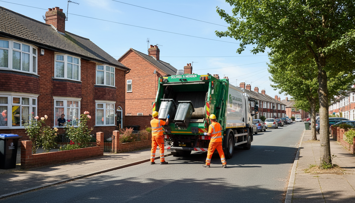 Professional Waste Removal team in Meriden loading waste into van