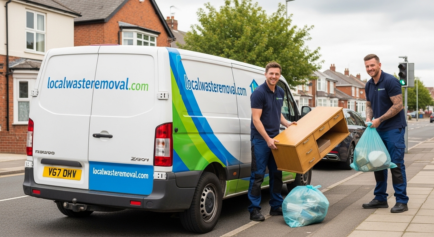 Professional Waste Removal team in Nechells loading waste into van