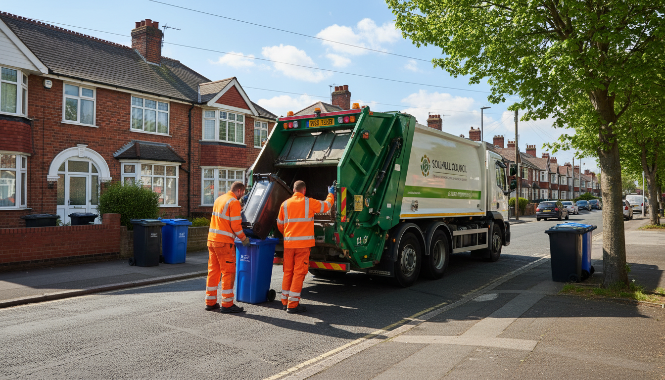 Professional Waste Removal team in Olton loading waste into van