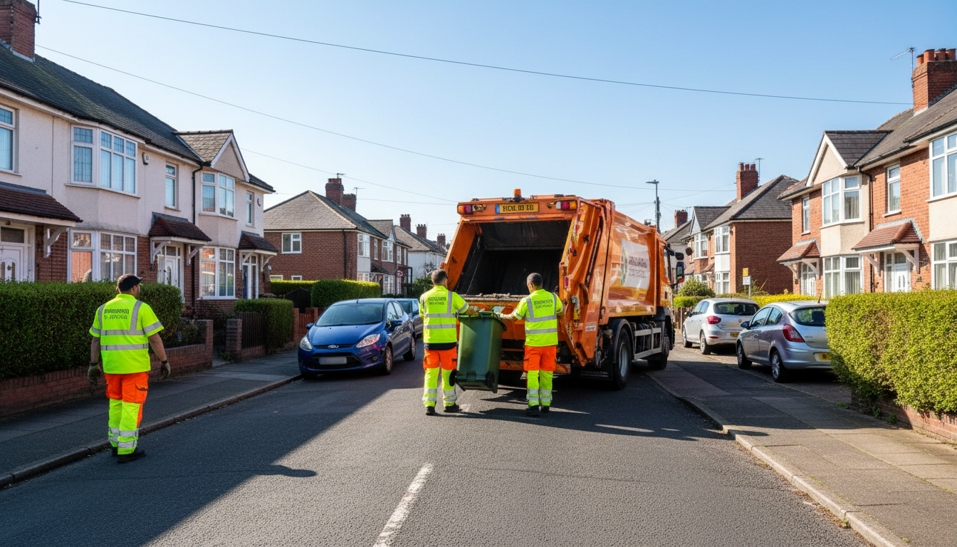 Professional Waste Removal team in Rednal loading waste into van