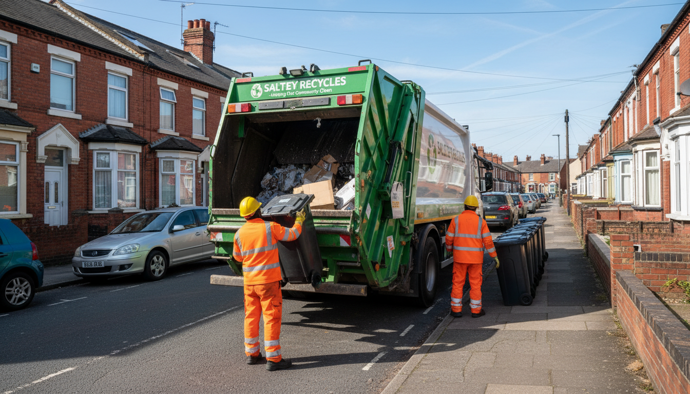 Professional Waste Removal team in Saltley loading waste into van