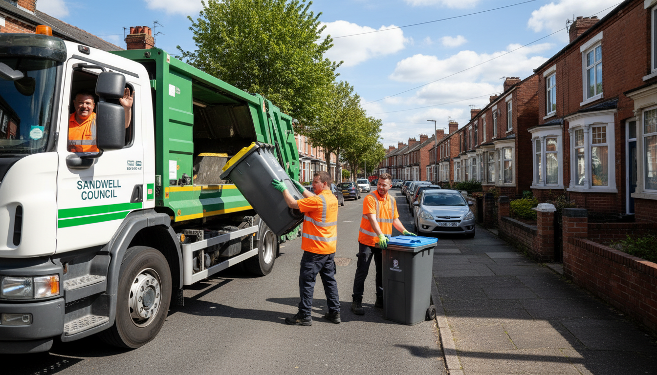 Professional Waste Removal team in Sandwell loading waste into van