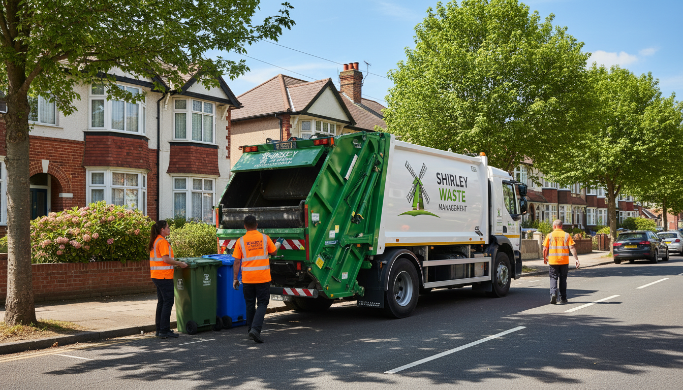 Professional Waste Removal team in Shirley loading waste into van