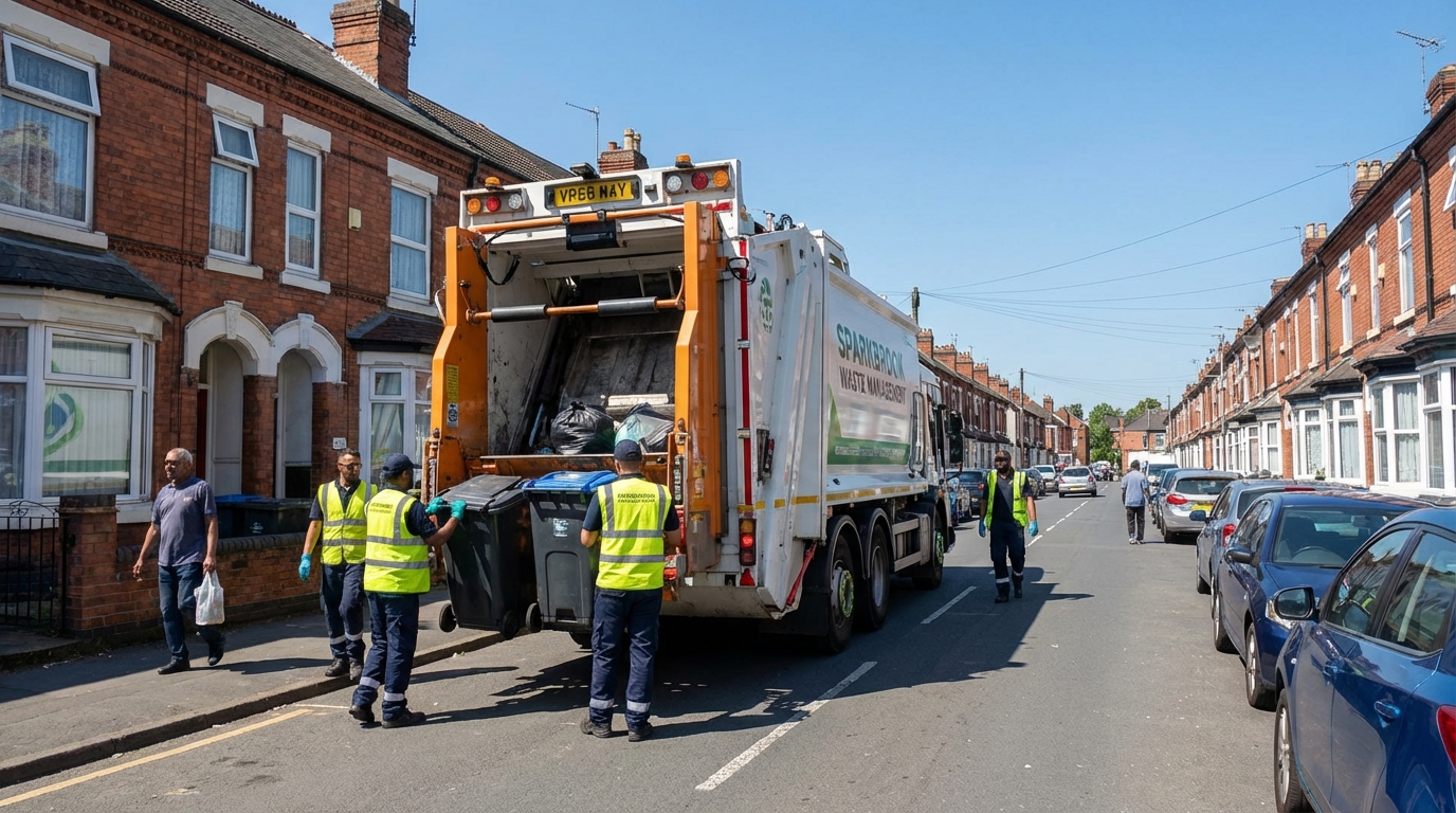 Professional Waste Removal team in Sparkbrook loading waste into van