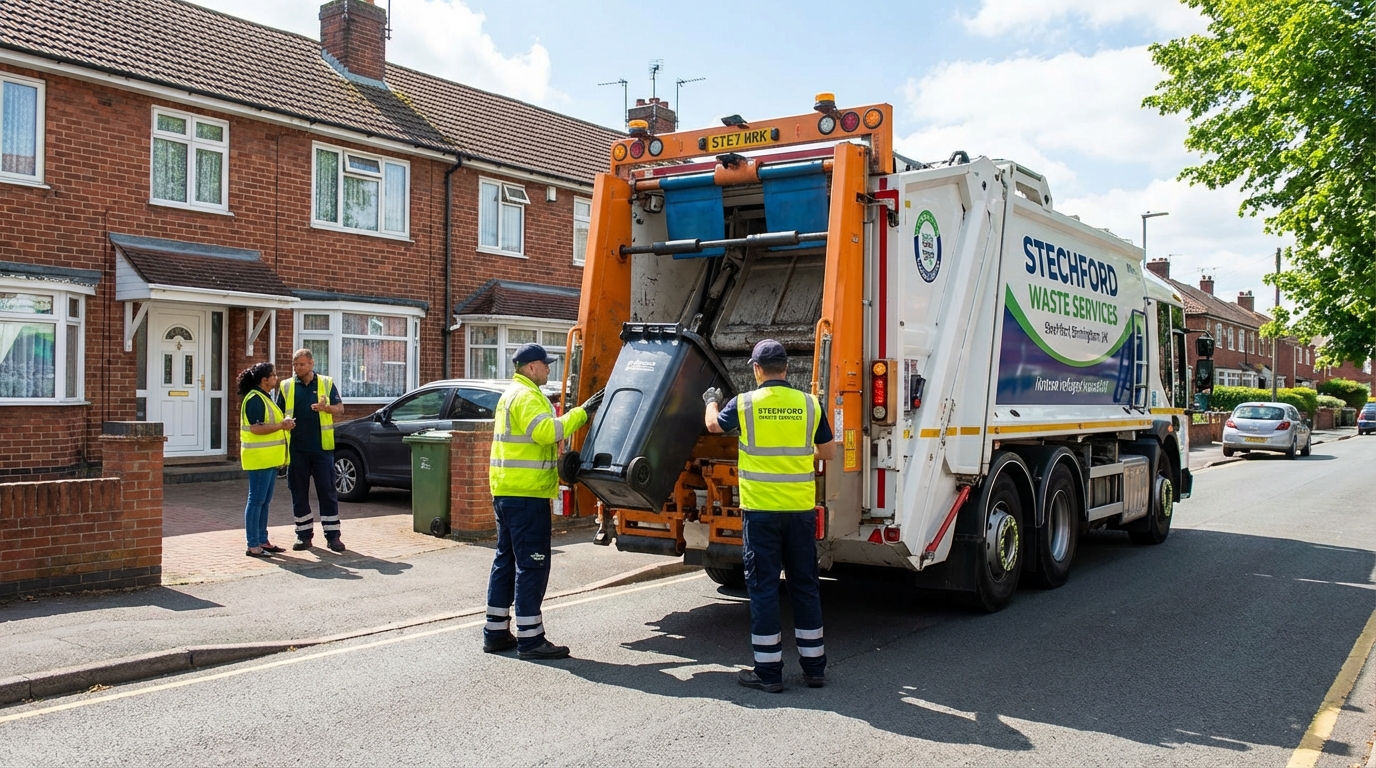 Professional Waste Removal team in Stechford loading waste into van
