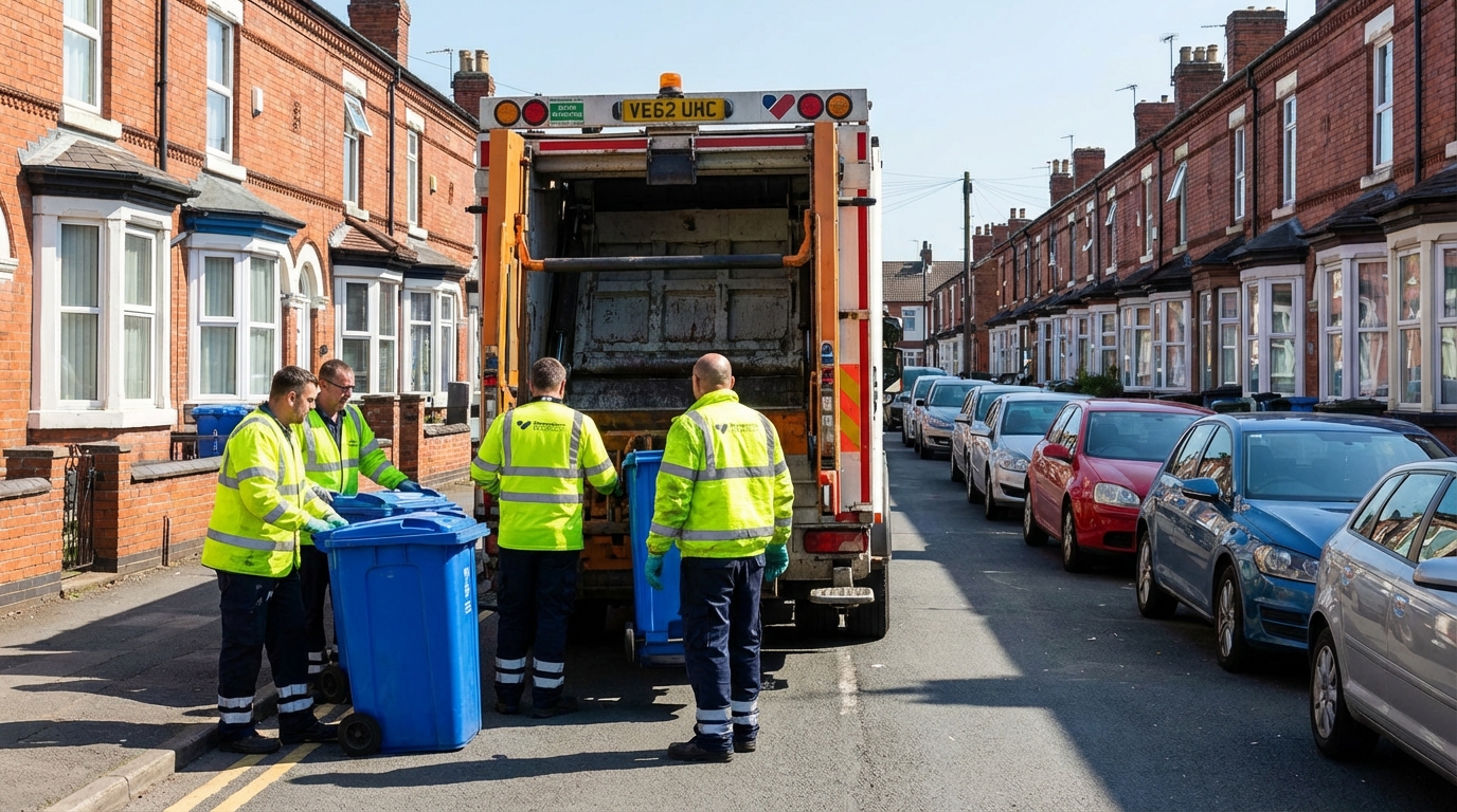 Professional Waste Removal team in Stirchley loading waste into van