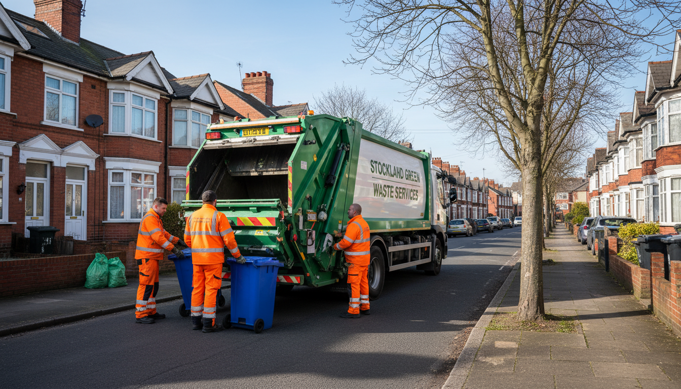 Professional Waste Removal team in Stockland Green loading waste into van