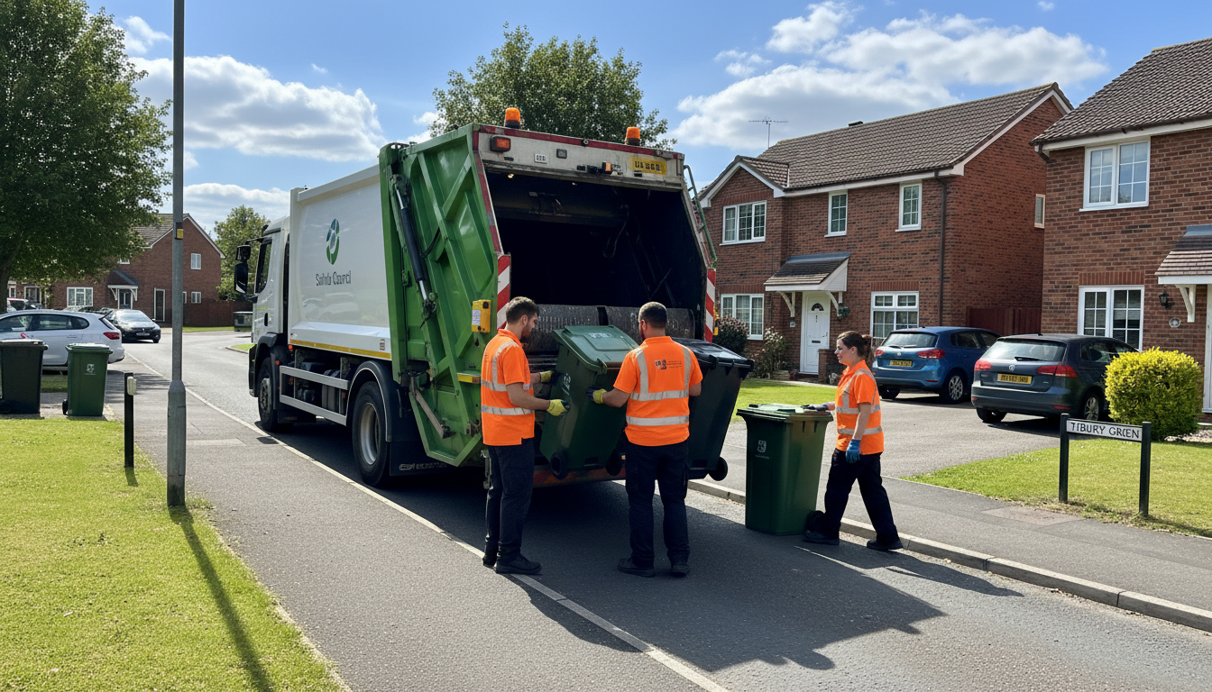 Professional Waste Removal team in Tidbury Green loading waste into van