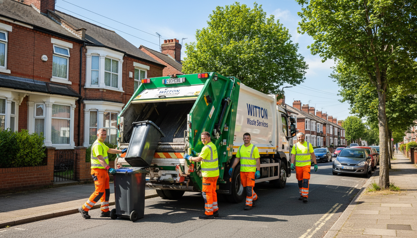 Professional Waste Removal team in Witton loading waste into van