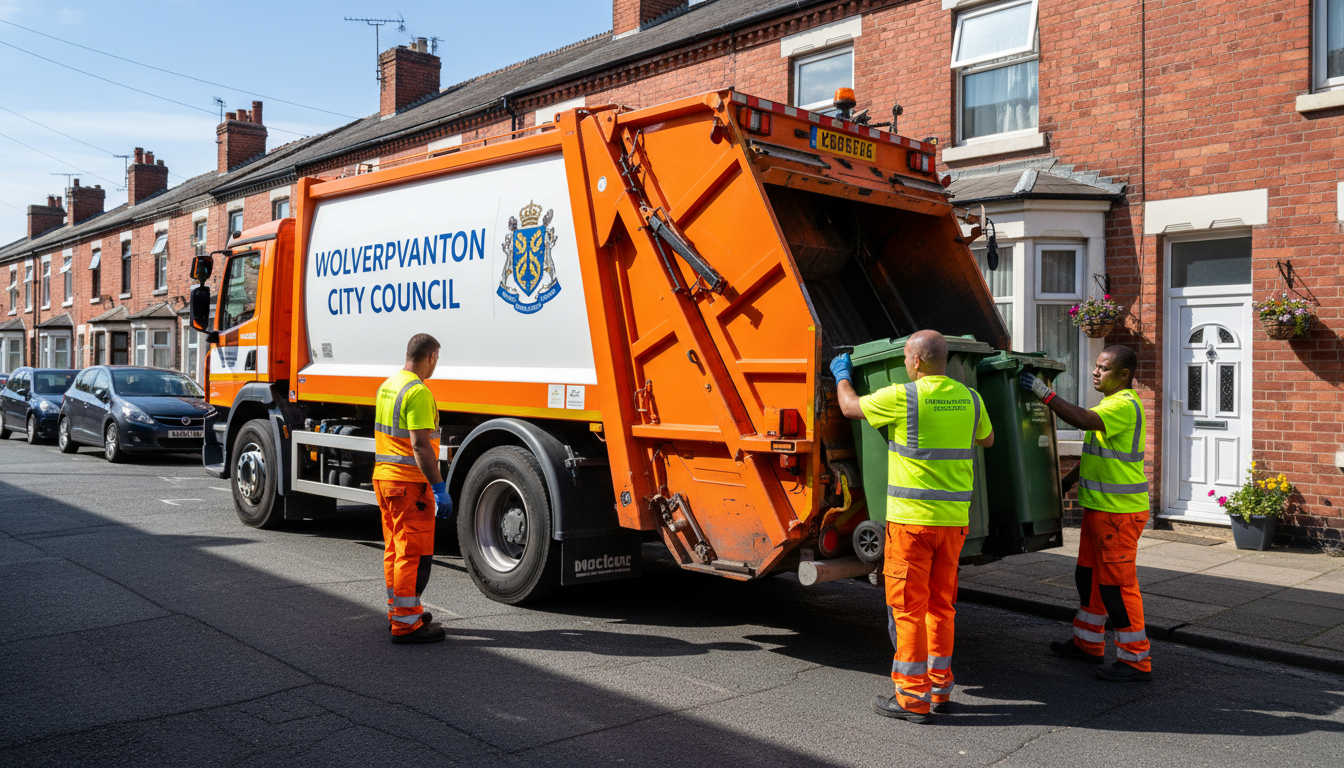 Professional Waste Removal team in Wolverhampton loading waste into van