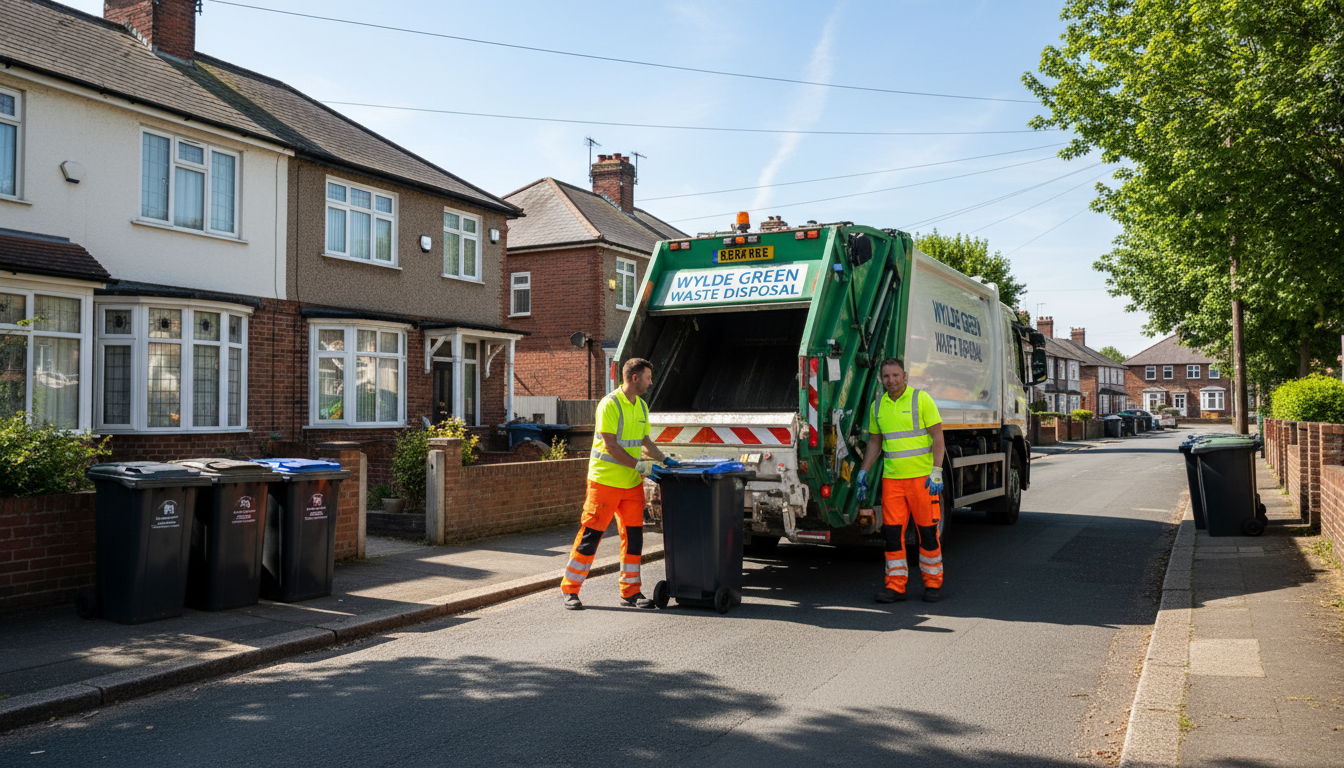 Professional Waste Removal team in Wylde Green loading waste into van