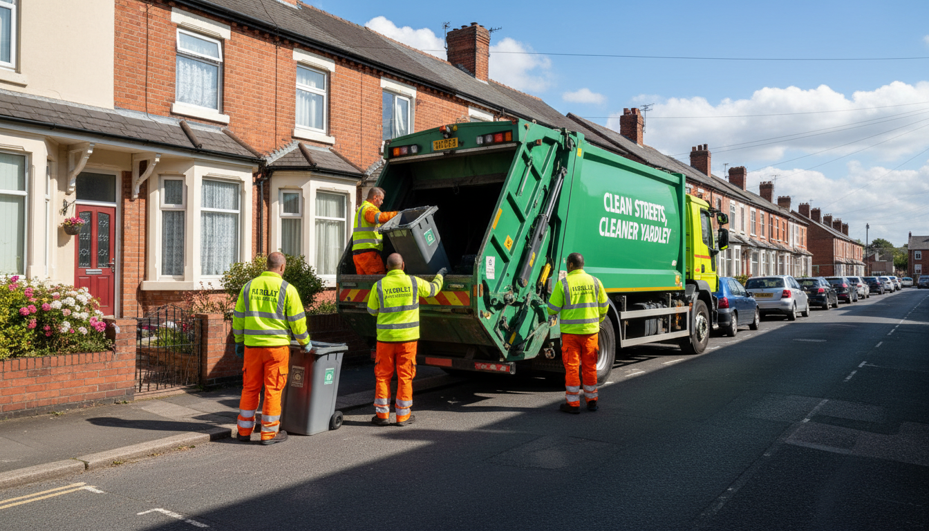 Professional Waste Removal team in Yardley loading waste into van