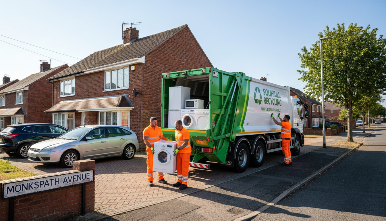 Professional White Goods Removal team in Monkspath loading waste into van
