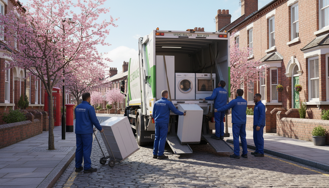Professional White Goods Removal team in Spring Hill loading waste into van